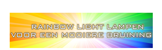 Rainbow Light lampen voor een mooiere bruining
